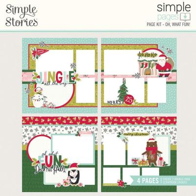 Simple Stories Holly Days Simple Pages Kit - Oh, What Fun!